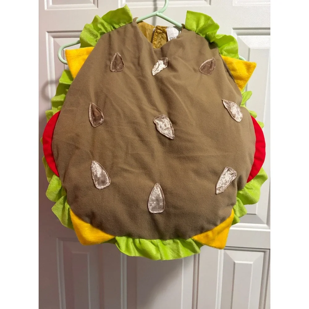 Underwraps Kids Cheeseburger Halloween Costume Brown Plush Food Size Medium